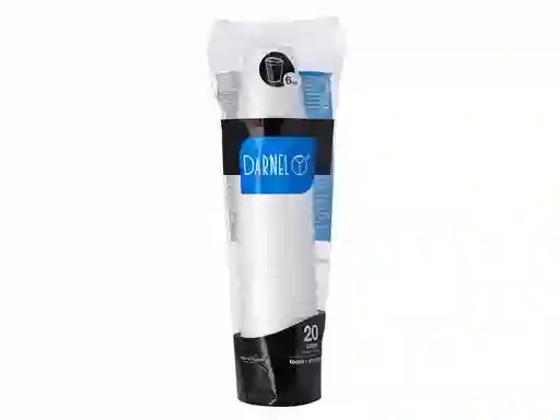 Darnel Vaso Espumado Color Blanco 6 Oz